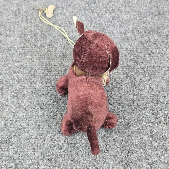 Vintage Wind Up Toy Dog Redish Brown 5" Long x 3 1/2 Tall with Key Working Japan - Picture 6 of 8